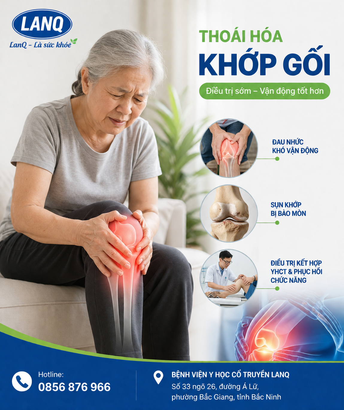 🦵 THOÁI HÓA KHỚP GỐI – ĐỪNG CHỦ QUAN KHI ĐẦU GỐI ĐAU NHỨC, KHÓ VẬN ĐỘNG 🦵