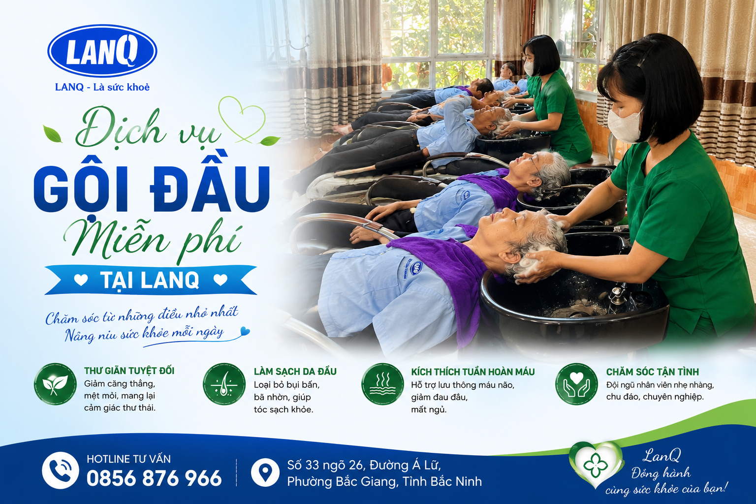 ? GỘI ĐẦU MIỄN PHÍ TẠI LANQ – CHĂM SÓC TỪ NHỮNG ĐIỀU NHỎ NHẤT ?